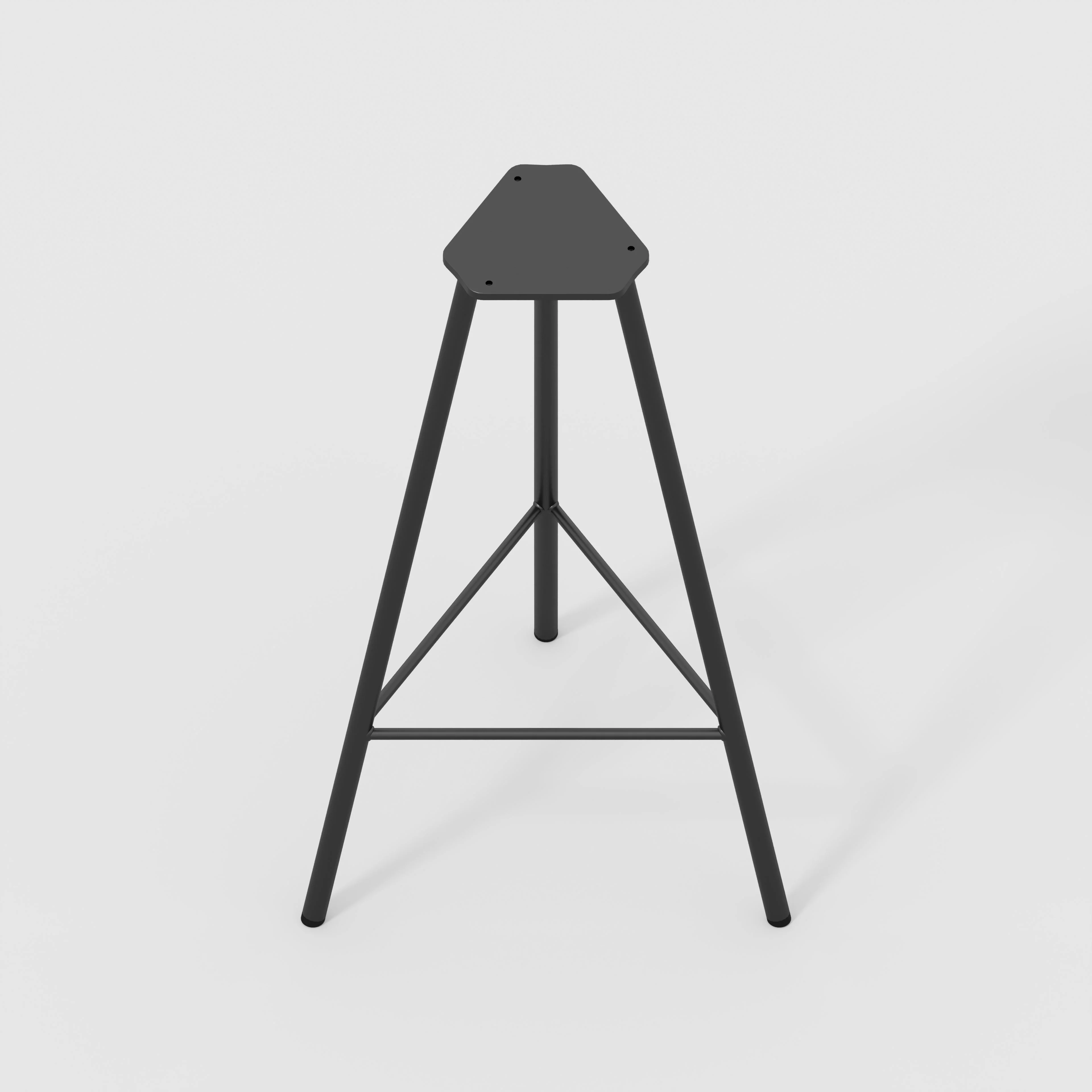 Plywood Bar Stool with Black Nord Base - Formica Green Slate - Image 3