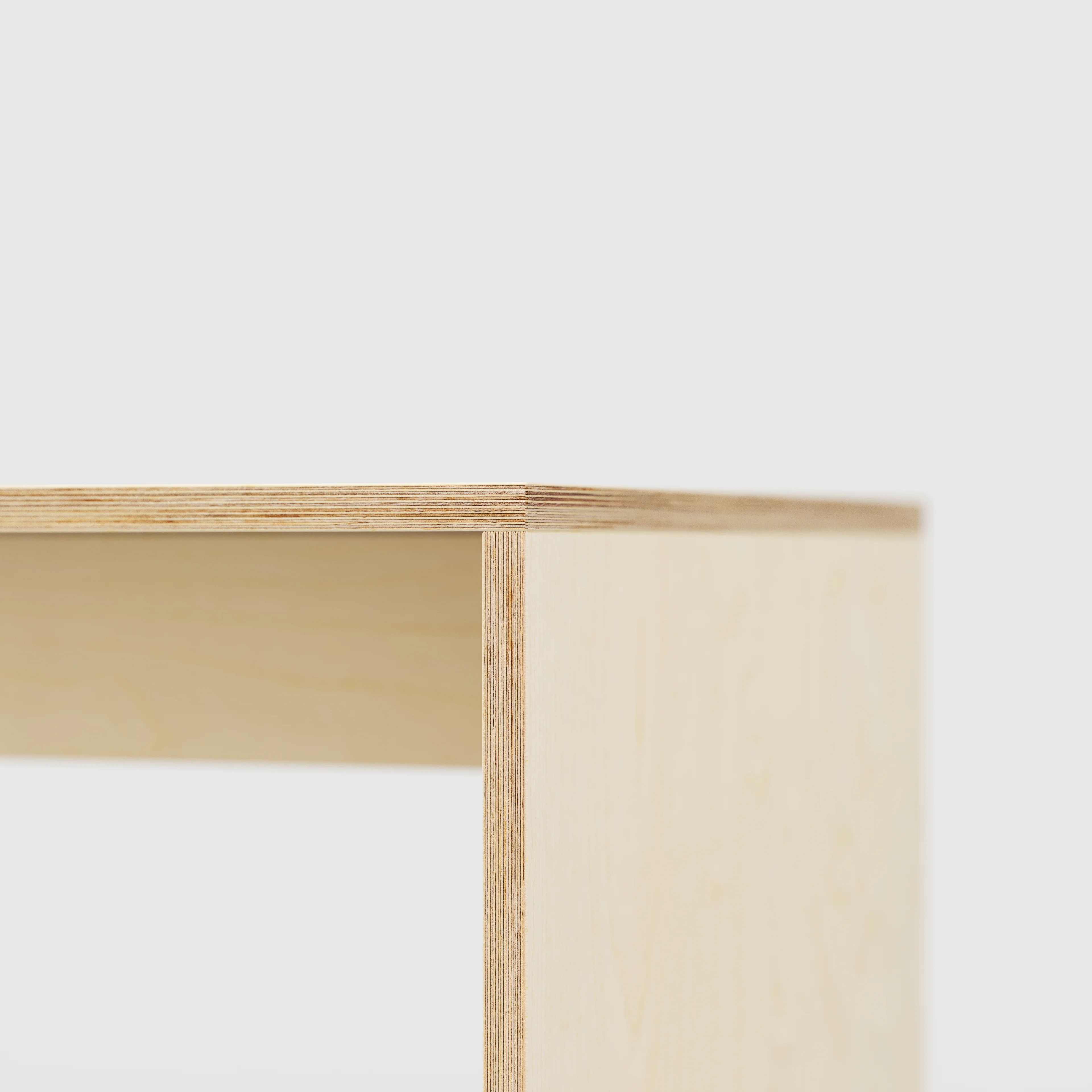 Custom Plywood Table with Solid Sides - Image 4
