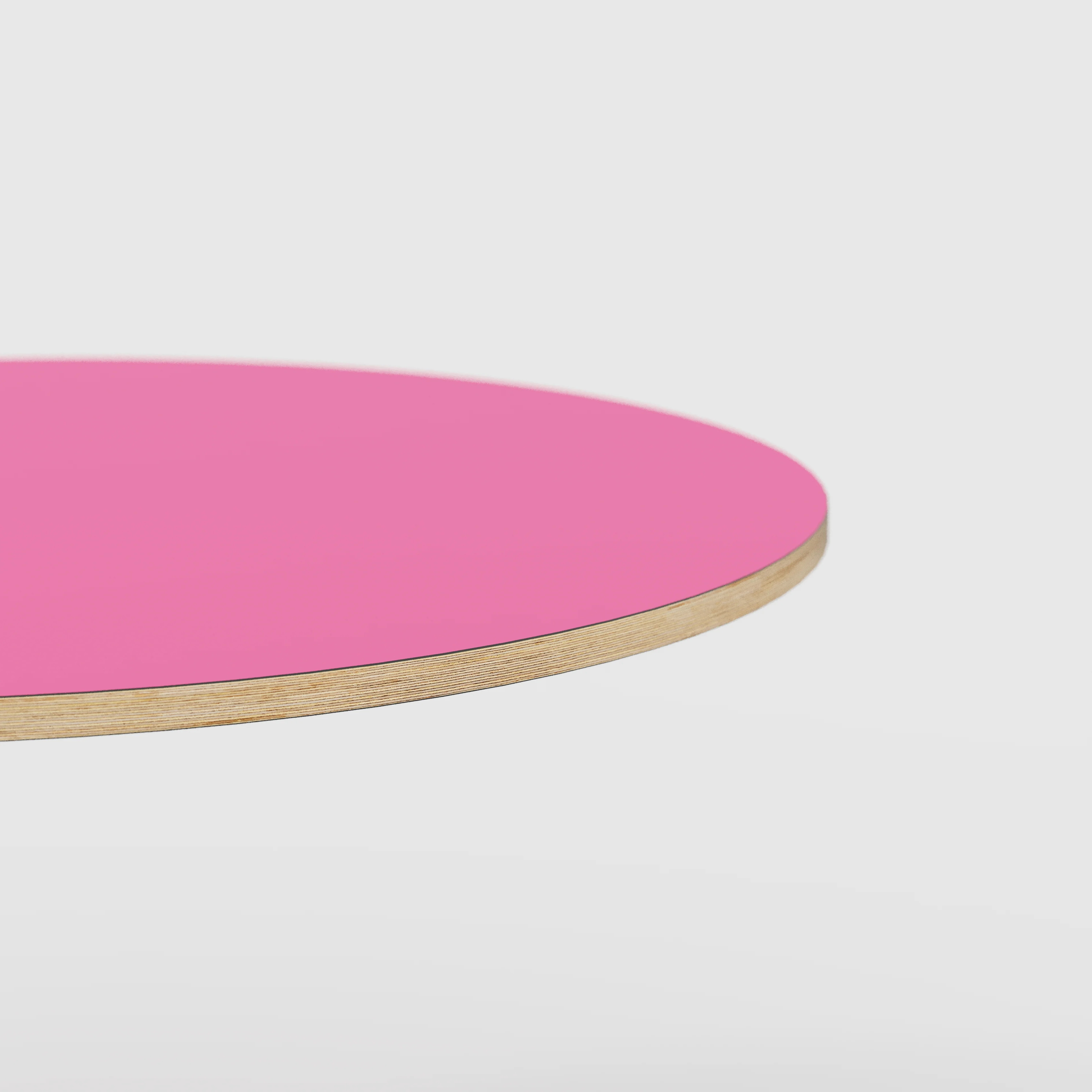 Plywood Round Tabletop - Formica Juicy Pink - 1200(dia) - Image 3