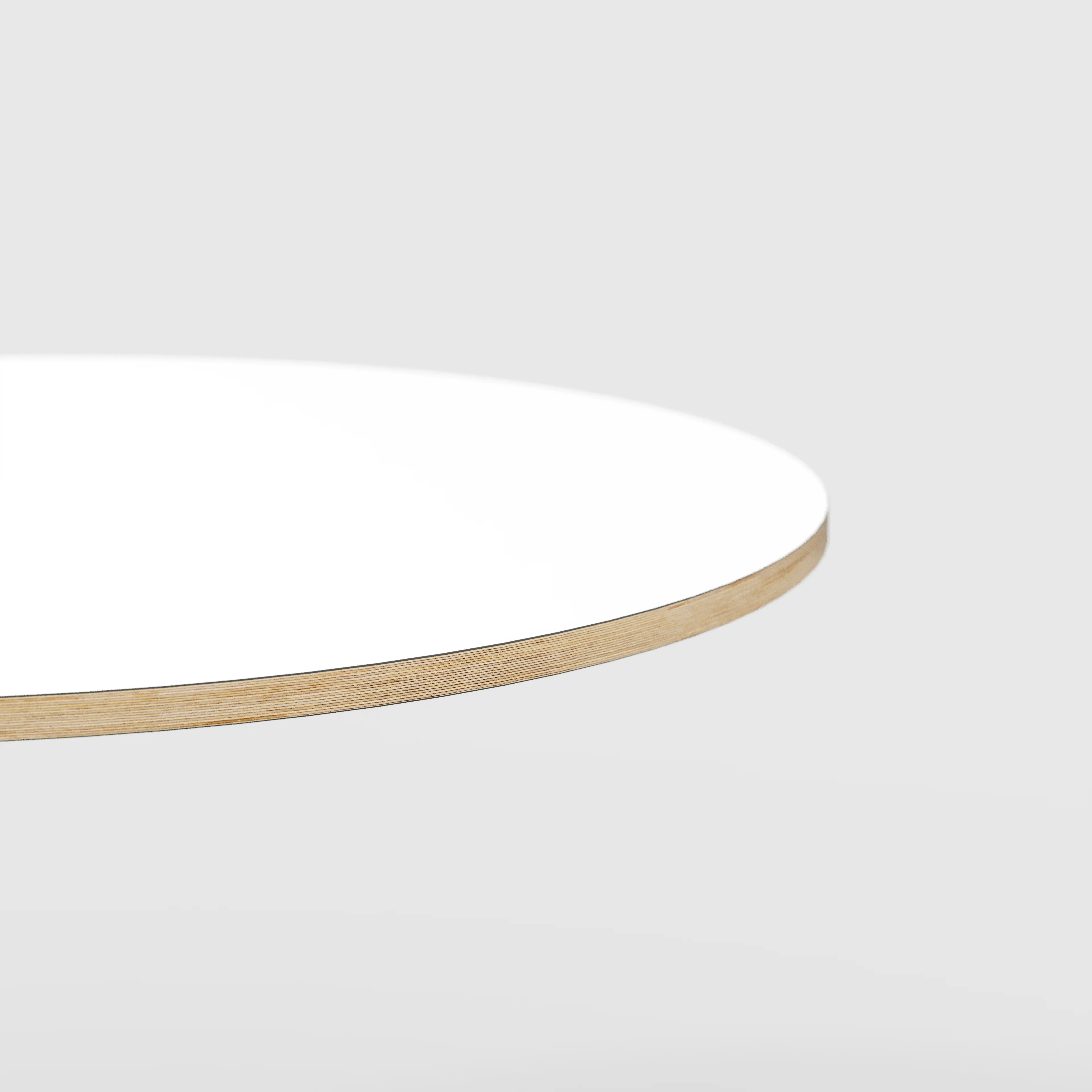 Plywood Round Tabletop - Formica White - 800(dia) - Image 3