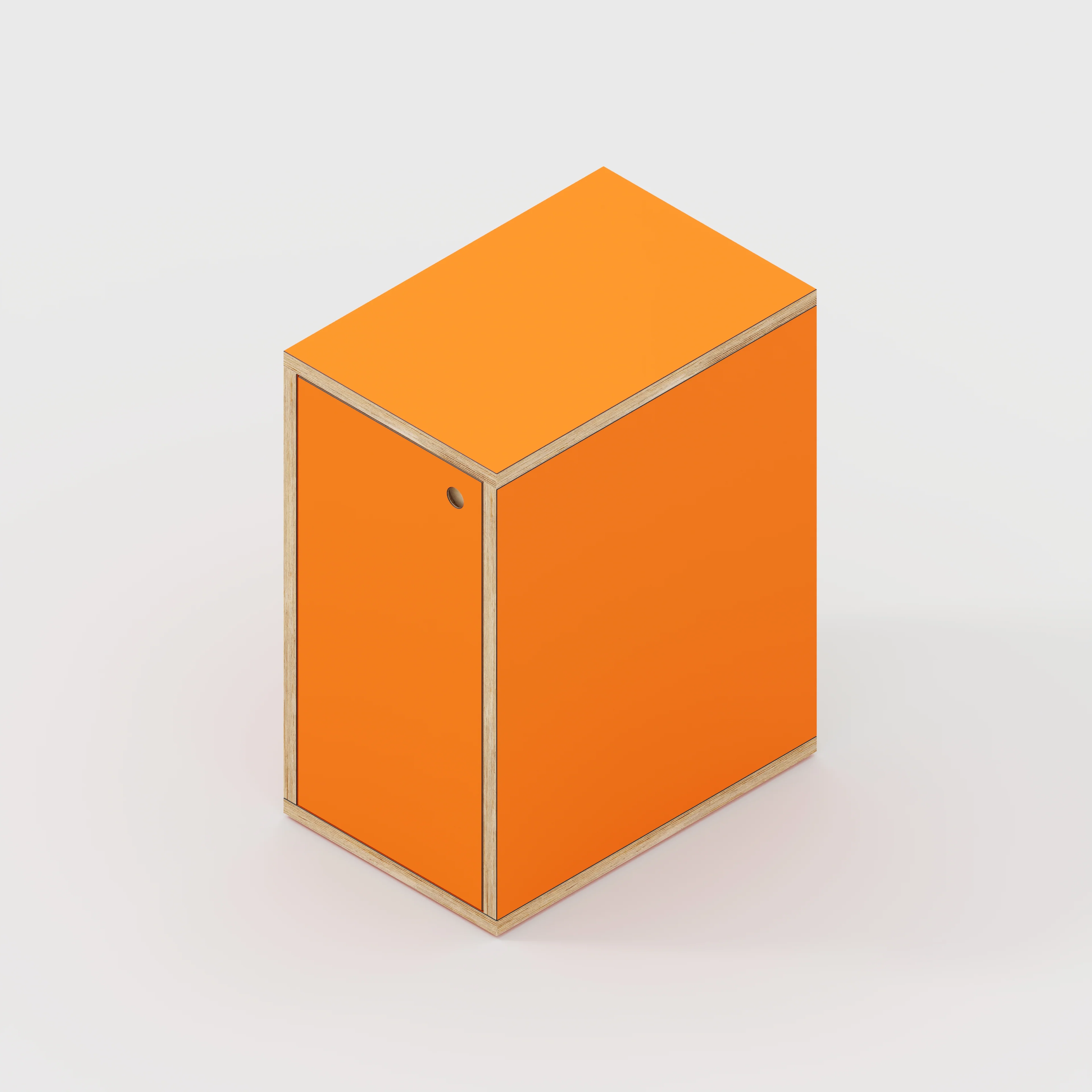 Plywood Storage with Doors - Formica Levante Orange - 400(w) x 600(d) x 750(h) - Image 4