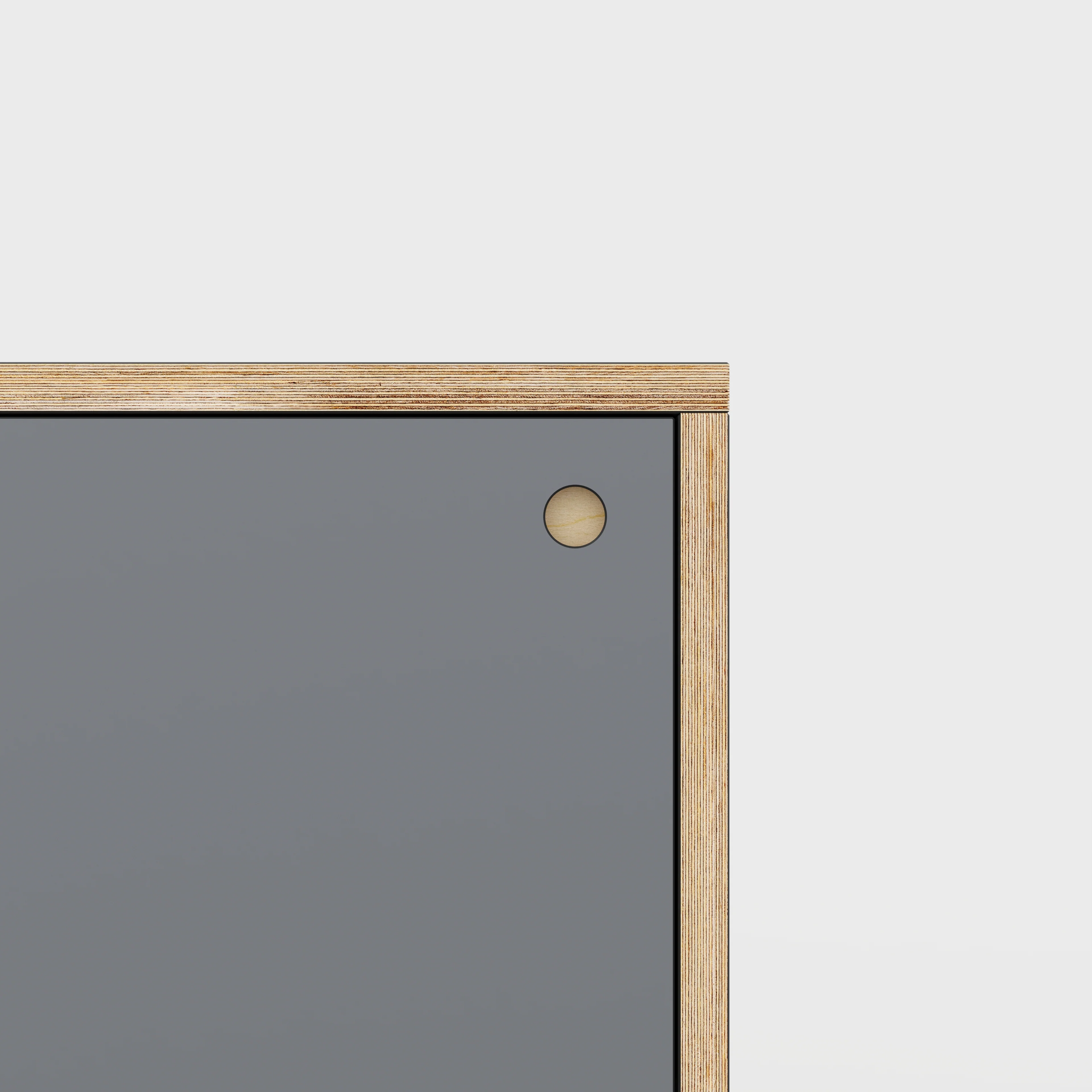 Plywood Storage with Doors - Formica Tornado Grey - 600(w) x 600(d) x 750(h) - Image 3